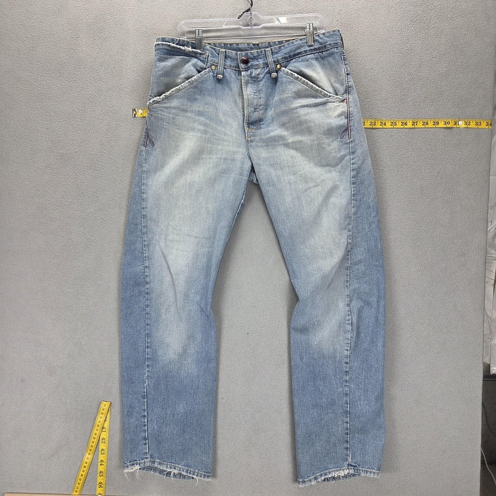 Vintage Levis Engineered Jeans Mens 33x32 Blue Twisted Flap‎ Pocket Button Fly